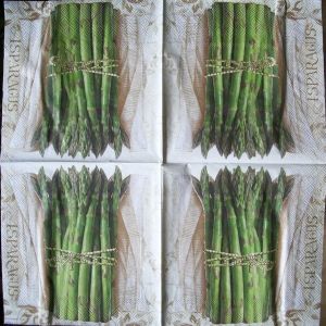 Салфетка Asparagus код ТС0636, трехслойная, размер 33х33 см.