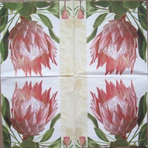 Салфетка Protea код ТМ0750, трехслойная, размер 25х25 см.