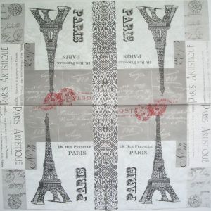 Салфетка Paula Scalleta - Paris код ТС2428, трехслойная, размер 33х33 см.