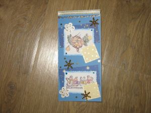 Открытка новогодняя Снежинки ― Салфетки для декупажа, заготовки, сувениры и открытки ручной работы
