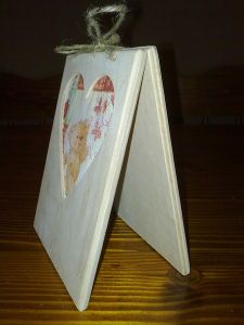 рамочка сердце вертикальная
