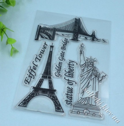 Набор силиконовых штампов Eiffel Tower