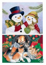 снеговики и коты