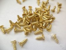 Шурупы sh04, 6 мм золото (10 шт)