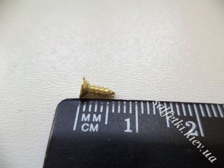 Шурупы sh04, 6 мм золото (10 шт)