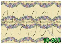 Декупажна карта - гірлянди квітів 10-393, формат А4, 60 г/м2