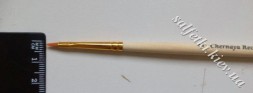 Пензель із синтетики плаский, ручка подовжена №2