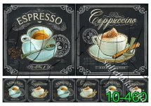 Декупажна карта - еспресо та капучино 10-460, формат А4, 60 г/м2