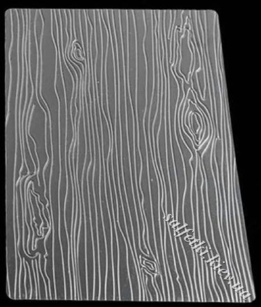 Текстурний лист для полімерної глини - Дерево