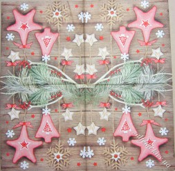 Серветка handmade Christmas decorations 33 х 33 см (ТС4452)