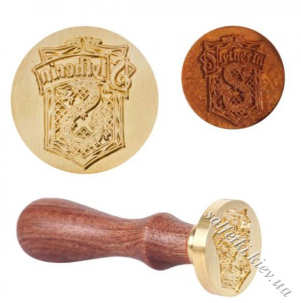 Печатка Гаррі Поттер герб Слізерена (H004) з ручкою