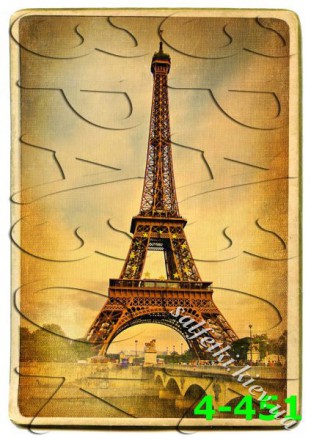 Декупажна карта - Париж 4-451, формат А4, 60 г/м2