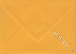 Конверт декоративний 100г/м2, 16х11,5 см жовтий сонячний