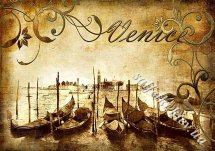 Декупажна карта - Венеція, старе фото CY040, формат А4, 60 г/м2