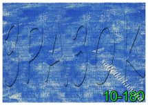 Декупажна карта - синій фон 10-180, формат А4, 60 г/м2