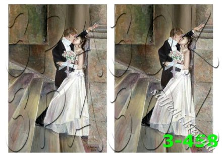 Декупажна карта - весілля 3-458, формат А4, 60 г/м2