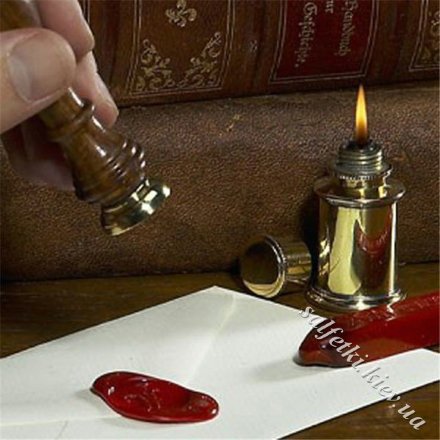 Печатка Троянда із сердечком st-017 з ручкою