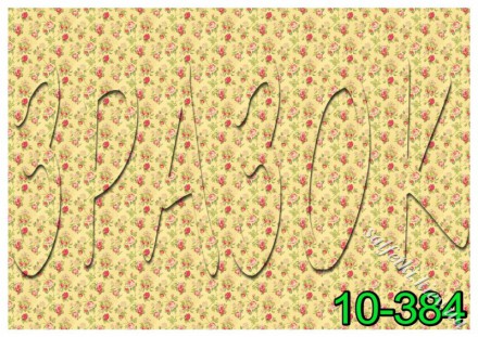 Декупажна карта - фон з дрібними трояндами 10-384, формат А4, 60 г/м2