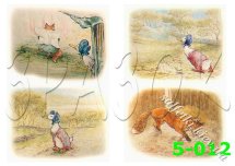 Декупажна карта - ілюстрації з тваринами 5-012, формат А4, 60 г/м2