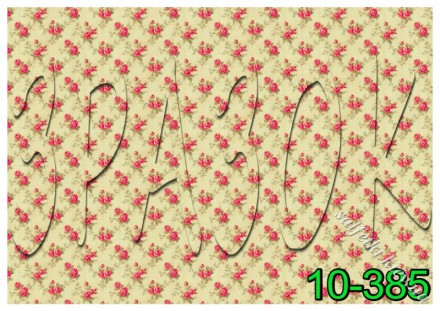 Декупажна карта - фон з трояндами 10-385, формат А4, 60 г/м2