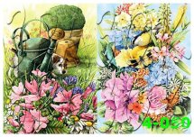 Декупажна карта - квіти 4-050, формат А4, 60 г/м2