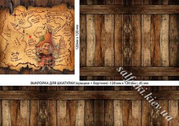 Декупажна карта - карта пірата (для сриньки) PT040, формат А4, 60 г/м2