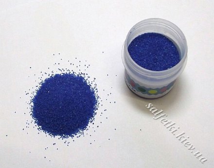 Цветной песок синий