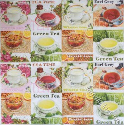 разные сорта чая 33 х 33 см