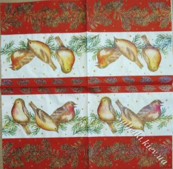 птички на ветке 33 х 33 см