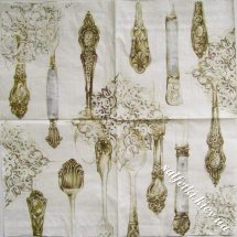 столовые приборы с узором 33 х 33 см (пачка)