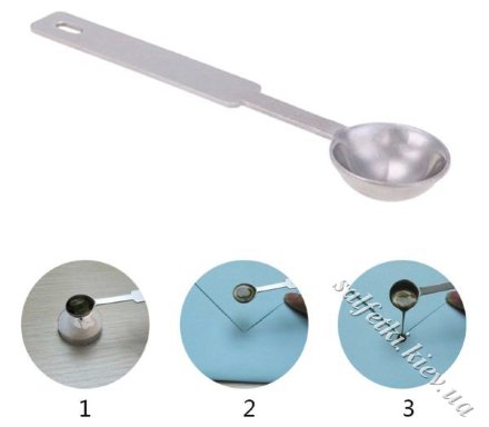 Spoon for melting sealing wax No. 6