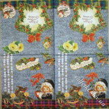 Серветка A Bright and Happy Christmas 33 х 33 см (ТС4837)