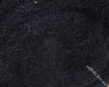 Felting wool BLACK 20g K1008 New Zealand carded wool