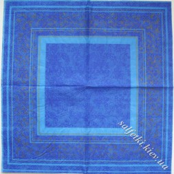 Серветка рамка мозаїка синя 33 х 33 см (ТС2165(а))