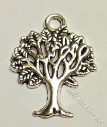 Підвіска металева Дерево (колір - срібло)