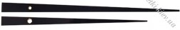 Стрілки для годинників чорні 159мм-200мм 04118ch
