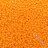 Бисер Preciosa 10/0, № 98110 Керамика Блестящий Непрозрачный, Оранжевый, Круглый 10г.