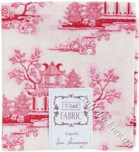 Fabric cut Tilda 50*55 cm Chinese pattern Pink