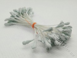  Квіткові тичинки фігурні матові БЛІДО-БЛАКИТНІ (пучок 50 шт)