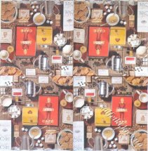 Серветка Andrea Tilk - Cafe Collage 33 х 33 см (ТС3652)