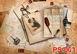 Декупажна карта - любовні листи PS003, формат А4, 60 г/м2