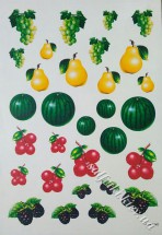 фрукты и ягоды (пленка для декупажа для светлых поверхностей)