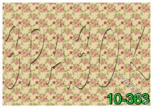 Декупажна карта - фон з трояндами 10-363, формат А4, 60 г/м2