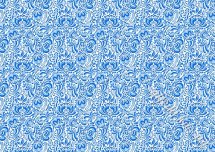 Декупажна карта - фон гжель BG116, формат А4, 60 г/м2