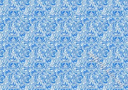 Декупажна карта - фон гжель BG116, формат А4, 60 г/м2