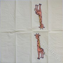 Серветка жирафа 33 х 33 см (ТС3442)
