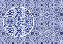 Декупажна карта - португальська плитка PL004, формат А4, 60 г/м2