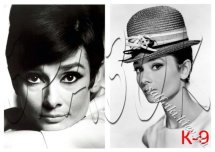 Декупажна карта - Одрі Хепберн К-9, формат А4, 60 г/м2