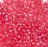 Бісер Preciosa 10/0, № 08398 Прозорий з кольоровою смужкою всередині, Рожевий, Круглий 10г.