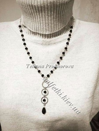 Намисто з підвіскою &quot;Чорна елегантність&quot;
